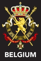 Belgium: Coat of Arms Themed Lined Notebook B083XX5FS4 Book Cover