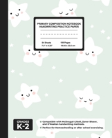 Primary Composition Notebook Handwriting Practice Paper: Kawaii Stars Blank Writing Sheets for Kindergarten to 2nd Grade Elementary Students, School Exercise Book for Kids 1671710754 Book Cover