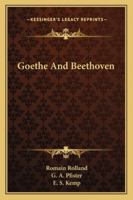 Goethe et Beethoven 1163182974 Book Cover