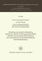 Darstellung Und Quantitative Behandlung Stochastischer Ablaufe Mit Hilfe Graphentheoretischer Methoden Unter Besonderer Berucksichtigung Ihrer Anwendbarkeit Auf Spezielle Probleme Der Unternehmensfors 3531022253 Book Cover