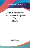 De Immo Particvlae Apvd Priscos Scriptores Vsv (1904) 1160391203 Book Cover