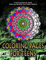 Coloring Pages for Teens, Volume 8: Adult Coloring Pages 1530149398 Book Cover
