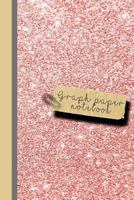 Graph paper notebook: Small sparkle glitter school or academic graph notebook for girls and women - Pink glitter 1796312231 Book Cover