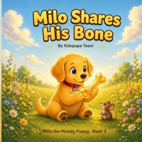 Milo Shares His Bone: A Warm Rhyming Story About Sharing and Kindness for Toddlers Ages 2–5 (Milo the Muddy Puppy Book 3) B0H6GN8NZH Book Cover