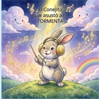 El Conejito que Asustó a la Tormenta: Cuento ilustrado para superar el miedo a las tormentas y los ruidos fuertes (Niños 3 a 6 años) B0H99M183M Book Cover
