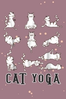 Cat yoga: Notebook 6.9 inch lined ruled 110 page cute cat yoga notebook for cat lover diary for yoga lover to do list for cat and yoga lover 1708076336 Book Cover