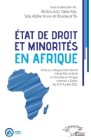 État de droit et minorités en Afrique: organisé à Dakar, les 8 et 9 juillet 2021. (Harmattan Sénégal) (French Edition) 2140204638 Book Cover