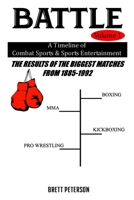 Battle Volume 1 - A Timeline of Combat Sports & Sports Entertainment: The Results of the Biggest Matches from 1885 to 1992 1698869436 Book Cover