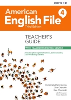 American English File Level 4 Teacher's Guide with Teacher Resource Center 0194906876 Book Cover