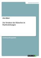 Zur Struktur des Klatsches in Paarbeziehungen 3640577221 Book Cover