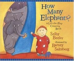 How Many Elephants?: A Lift-the-Flap Counting Book 0763615838 Book Cover