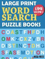 Large Print Word Search Puzzle Books: Big Word Search Books for Adults – Enjoy Your Moment Find Words & Circle words (Large Print 8.5x11 inches) - Game Volume 1 1721905812 Book Cover