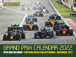 Autocourse Grand Prix Calendar 2022: Contains dates for September - December 2021 1910584444 Book Cover