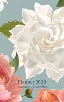 Planner 2020 Gennaio - Dicembre: Agenda mensile e settimanale A partire dal 1 gennaio al 31 dicembre 2020, copre i calendari per il 2019, 2020, 2021, ... (Copertura di Grandi Fiori) (Italian Edition) 1673775888 Book Cover