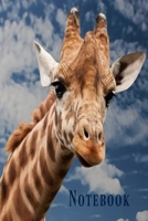 Notebook: Cute giraffe lined paperback jotter 1692804545 Book Cover