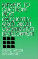 Answers to Questions Most Frequently Asked about Organization Development 080395204X Book Cover