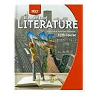 HOLT ELEMENTS OF LITERATURE [Essentials of American Literature] (Fifth / 5th / 5 Course) 0030368812 Book Cover