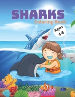 SHARKS Coloring Book Ages 4-8: Geometric Designs Practice for Stress Relief & Relaxation B08GFPMD7R Book Cover