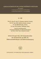 Untersuchungen Uber Die Existenzbereiche Der Eisenkarbide Mit Hilfe Der Elektronenmikroskopie Und Elektronenbeugung 3663065480 Book Cover