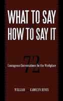 What to Say and How to Say It 1450212670 Book Cover