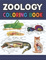 Zoology Coloring Book: Collection of Simple Illustrations of Zoology. Younger kids for learn anatomy dog, cat, horse, turtle, frog, bird, fish. ... Dog Cat Horse Bird Anatomy Coloring book. B08R1HTC3X Book Cover