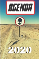 Agenda 2020: semainier&journalier 12 mois vue mensuelle en d�but de mois confort prise de notes avec nombreuses annexes format 15 x 22 cm motif E.T 1698996241 Book Cover