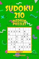 SUDOKU 210 Medium Puzzles 1986606201 Book Cover