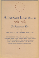 American Literature, 1764-1789: The Revolutionary Years 0299072703 Book Cover