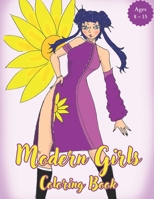 Modern Girls Coloring Book B0CQDYKYJV Book Cover