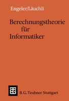 Berechnungstheorie Fur Informatiker 3519022583 Book Cover