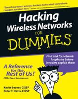 Hacking Wireless Networks For Dummies (For Dummies (Computer/Tech)) 0764597302 Book Cover