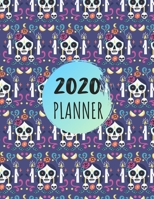2020 Planner Daily Weekly Monthly: 12 Months Calendar Journal Organizer Jan 1,2020 to Dec 31,2020 Sugar Skull Purple Cover 1673490077 Book Cover