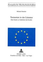 Textsorten in Der Literatur: Eine Studie Zu Gedichten Des «Kondor» 3261020008 Book Cover