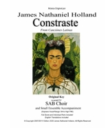 Contraste: Arranged for SAB Choir and Small Ensemble Accompaniment (Choral music and anthems by James Nathaniel Holland) (Spanish Edition) B0FCD8P5DX Book Cover