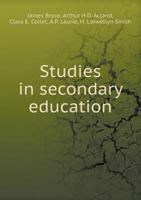 Studies in Secondary Education 5518569327 Book Cover