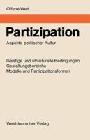 Partizipation: Aspekte Politischer Kultur 3663009009 Book Cover