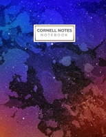 Cornell Notes Notebook: Trendy Space Marble Cover Design Cornell Note Paper Notebook. Nifty Large College Ruled Medium Lined Journal Note Taking System for School and University 1694062791 Book Cover