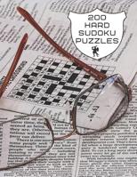 200 Hard Sudoku Puzzles: In Large Print Sudoku Puzzle Book For Adults including answers 1076186777 Book Cover