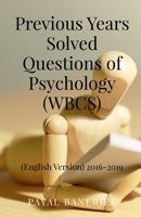 Previous Years Solved Questions of Psychology (WBCS) B09XDPLSCQ Book Cover