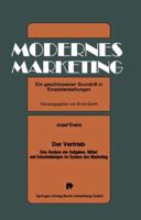 Der Vertrieb: Eine Analyse Der Aufgaben, Mittel Und Entscheidungen Im System Des Marketing 3790802042 Book Cover