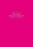 Opera Minora 3447047003 Book Cover