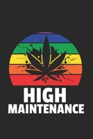 Marihuana Weed Notizbuch: Marihuana Weed Notizbuch f�r Liebhaber / Notizheft / Notizblock A5 (6x9in) Dotted Notebook / Punkteraster / 120 gepunktete Seiten 1679142178 Book Cover