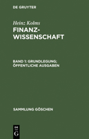 Grundlegung. �ffentliche Ausgaben 3110045974 Book Cover