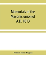 Memorials of the masonic union of A.D. 1813, consisting of an introduction on freemasonry in England; the articles of union; constitutions of the ... a list of lodges under the grand lodg 9353929156 Book Cover