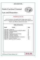 North Carolina Criminal Law and Procedure-Pamphlet 45 1502915030 Book Cover