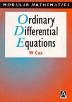 Ordinary Differential Equations 0340632038 Book Cover