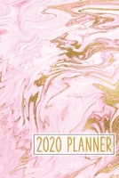 2020 Planner: Weekly & Monthly Agenda Calendar Personal Organizer (January 2020 - December 2020) - Pink Marble 1657168433 Book Cover