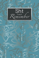 Shit I can't Remember: Premium Journal | Logbook To Protect Usernames | Alphabetical Passwords Modern Password Keeper Notebook | Online Account ... Cover (password book alphabetical tabs) 1670228169 Book Cover