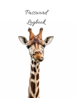 Password Logbook: Giraffe Internet Password Keeper With Alphabetical Tabs | Large-print Edition 8.5 x 11 inches (vol. 3) 1657981576 Book Cover