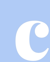 c: Squared Grid Graph Paper Notebook Personalized Monogram Lowercase Letter c in Pastel Periwinkle Blue 1695397479 Book Cover